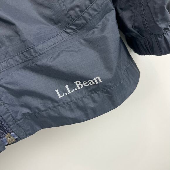 L.L. Bean Kids Trail Model Rain Jacket Black 4T - Picture 3 of 13